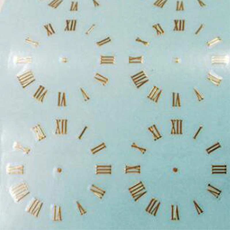 Custom made the best new dial watch 3d nickel metal production round dial label sticker