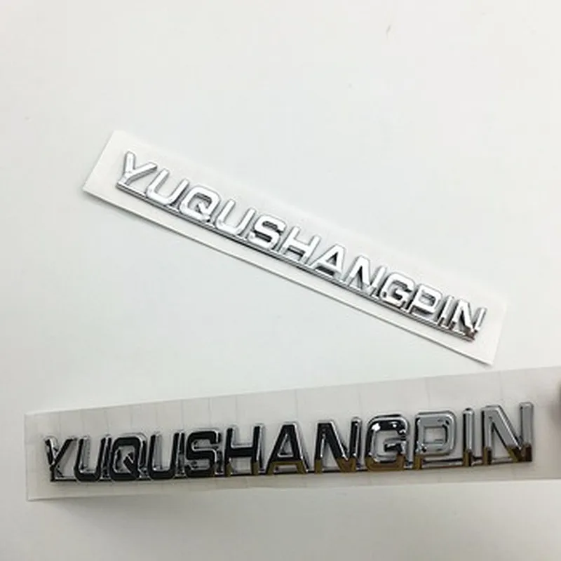 Promote ABS three-dimensional car chrome logo badges for custom stickers