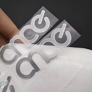 custom thin electroplating gold/silver/black letter eyeglasses/watch dials plaque nickel metal plate logo label sticker decals