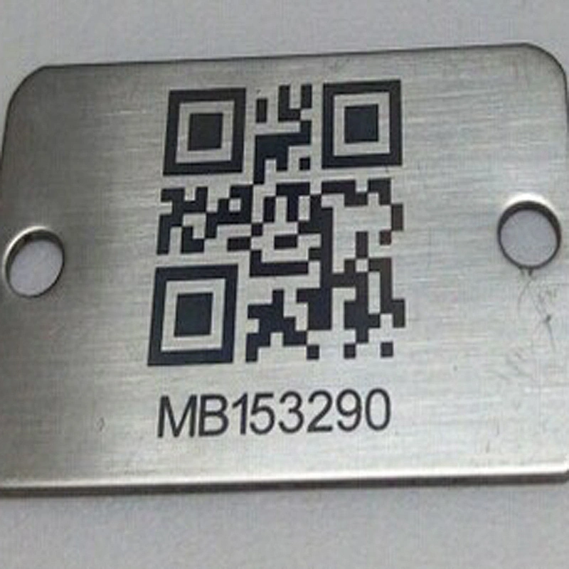 custom 3d printing sticker qr/bar/upc codes logo metal label