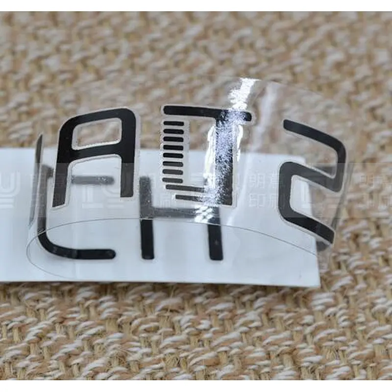 custom printer dry transfer vinyl die cut logo stickers