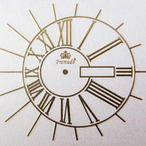 custom printing clear electroforming metal brand logo nickel stickers for watch dials