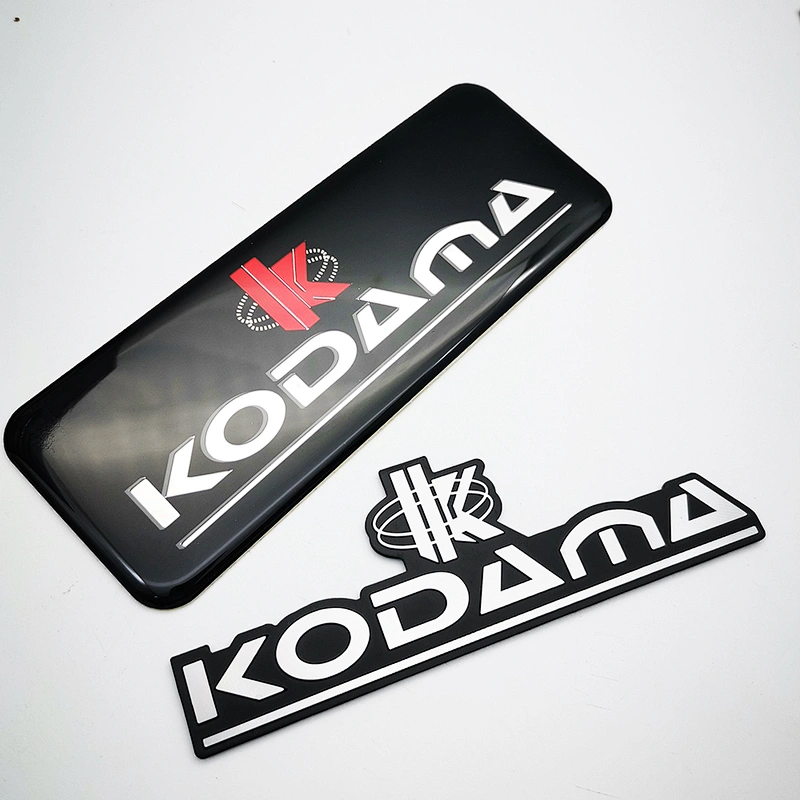 Customized self-adhesive metal Logo 3m metal aluminum plate refrigerator labels sticker