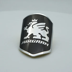 custom high quality emboss bike label metal logo sticker