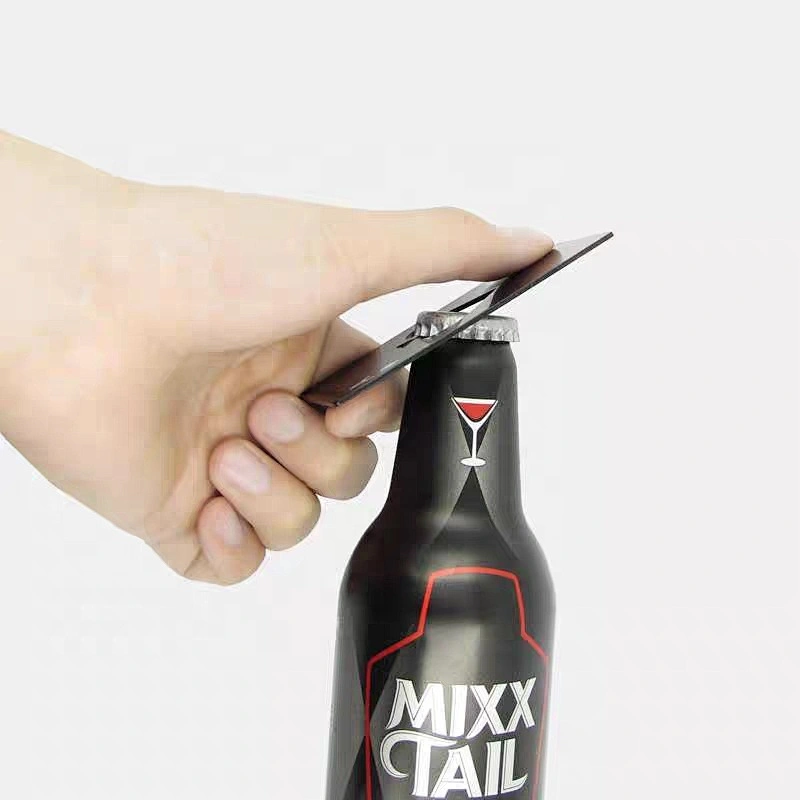 2020 custom  souvenir gift Metal card/ stainless steel card bottle opener for bar/home