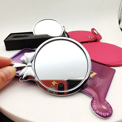 custom high quality handy make up personalized handheld mirror cosmetic