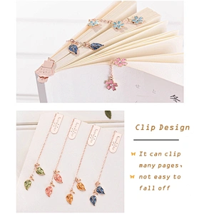 metal pendant minimalist luxury bookmark