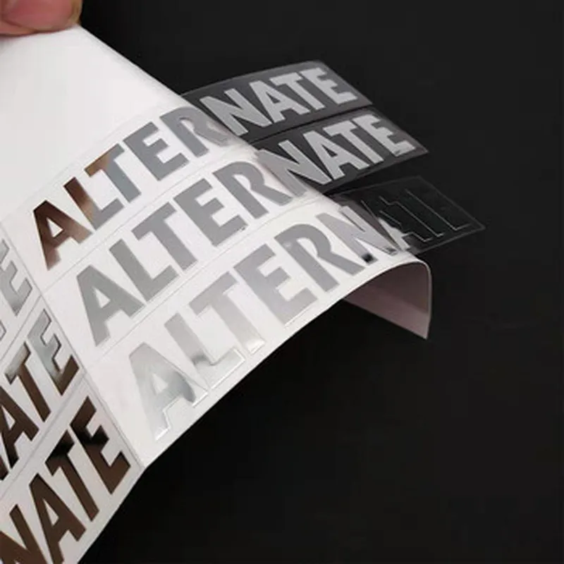 Promote 3D electroplated metal plate handbag metal label for custom nickel sticker