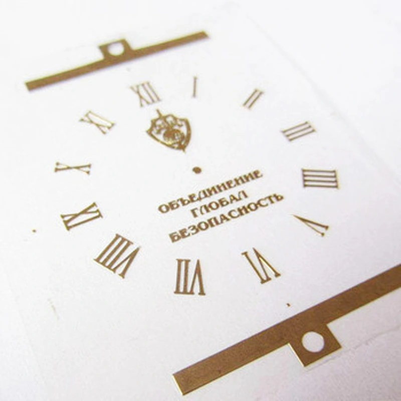 Custom made the best new dial watch 3d nickel metal production round dial label sticker