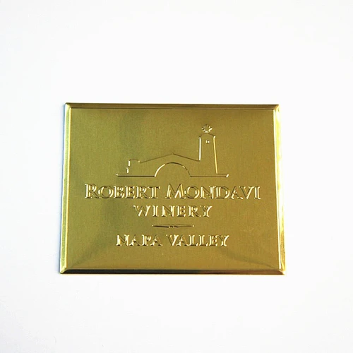 Hot selling custom design metallic gold perfume bottles label stickers