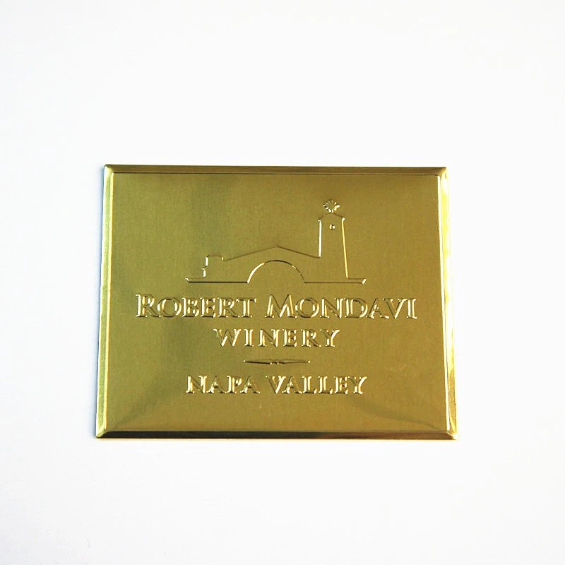 Hot selling custom design metallic gold perfume bottles label stickers