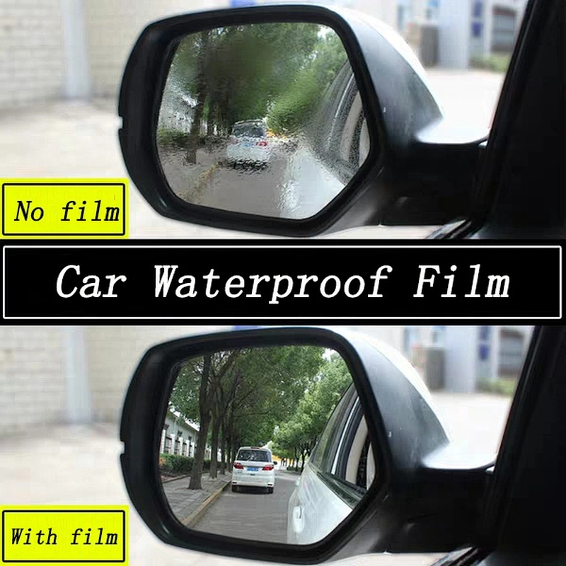 135x95mm Transparent Full-screen rainproof adhesive waterproof anti-fo car/vehicle glass automobile rearview mirror film