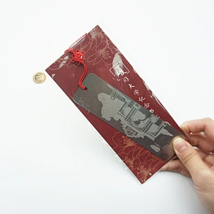 Wholesale custom metal engraved etched brass bookmarks