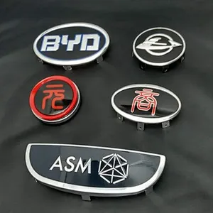 Wholesale and custom stabilized adhesive metal printing hub stickers for wheel center marks