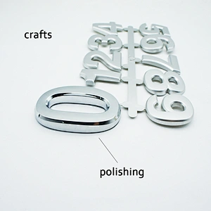 custom 3d chrome logo sticker  Self-adhesive Chrome Letters for cars custom car badges chrome/Emblems