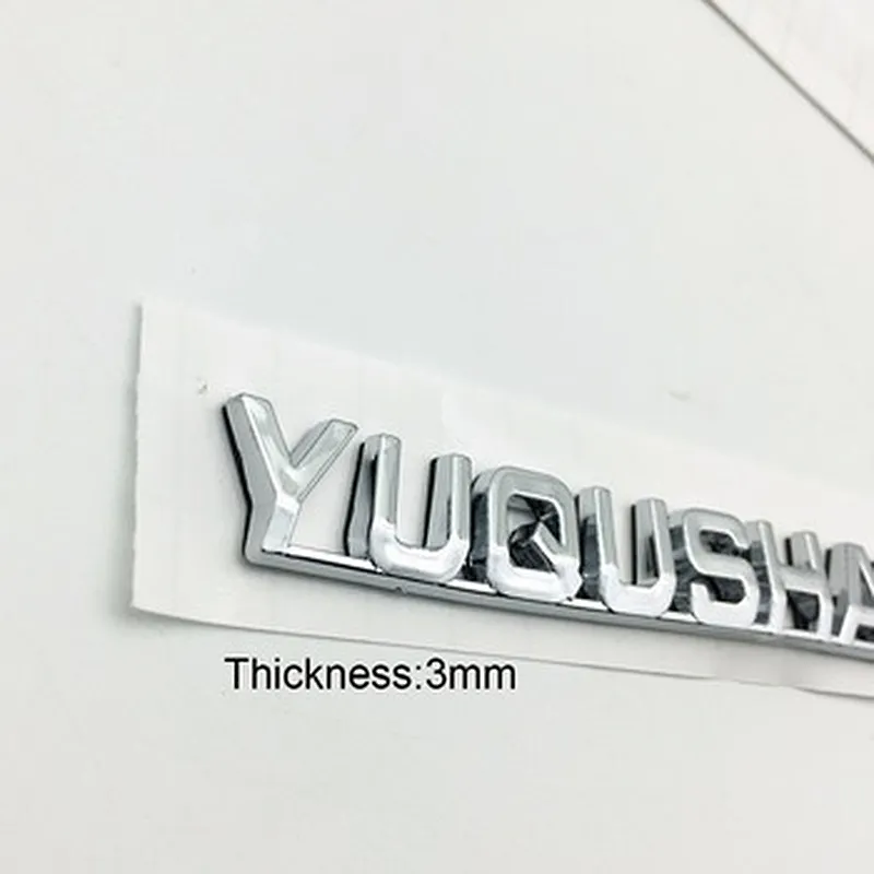 Promote ABS three-dimensional car chrome logo badges for custom stickers