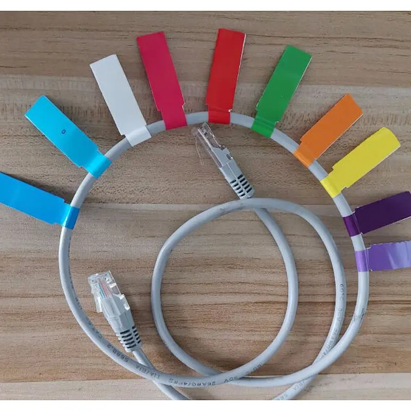 custom waterproof cable label printer environmental protection paper stickers