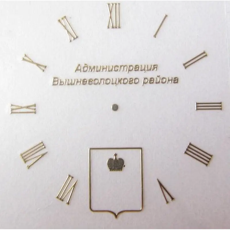 custom printing clear electroforming metal brand logo nickel stickers for watch dials