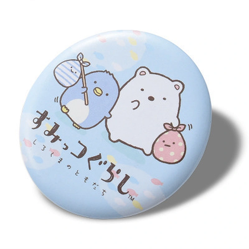 2019 Promotional cartoon gifts decorative metal tinplate badges for decorative labels