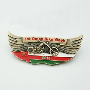 3D Badge & Emblem Product Type Metal Enamel Lapel Pin with car zinc alloy