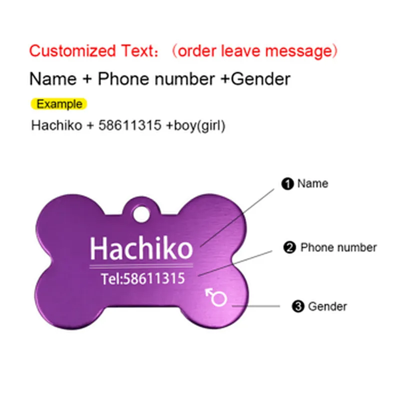custom wholesale  Blank  dog tag delicate tags Pet supplies  dog artifact for custom badge