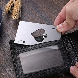 2020 custom  souvenir gift Metal card/ stainless steel card bottle opener for bar/home