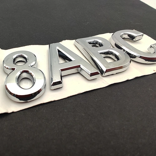 custom Car Emblem 3d Plastic Car Logo abs 3M Adhesive waterproof Chrome sticker for customer label
