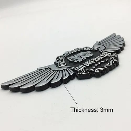 Promote ABS three-dimensional car chrome logo badges for custom stickers