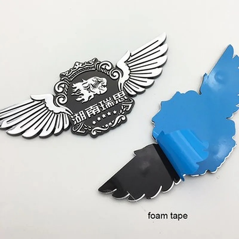 Promote ABS three-dimensional car chrome logo badges for custom stickers