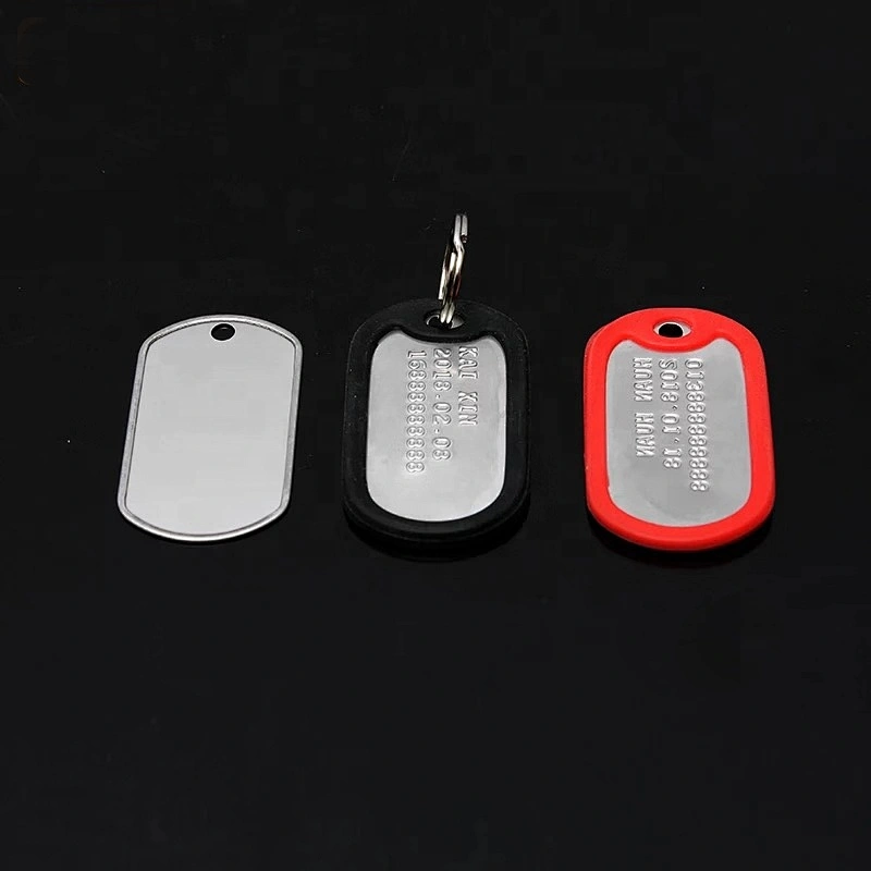 2020 custom fasion popular printing laser anodized polished protection matte blank aluminium brass qr code dog id tag