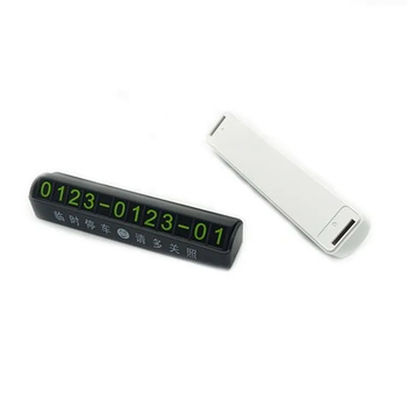 Customized hot selling hidden phone number Numbers temporary parking number plates