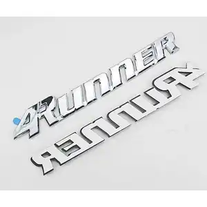 custom Car Emblem 3d Plastic Car Logo abs 3M Adhesive waterproof Chrome sticker for customer label