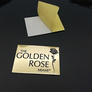 2020 custom free sample for perfume bottles metal labels/stickers