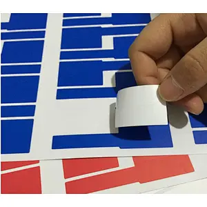 custom waterproof cable label printer environmental protection paper stickers