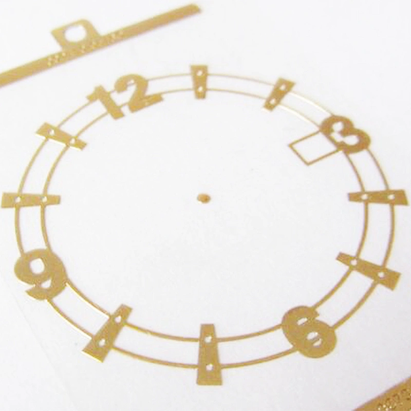 custom printing clear electroforming metal brand logo nickel stickers for watch dials