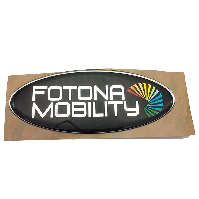 Custom high quality cheap 3D floor paint 3M adhesive clear epoxy resin logo sticker