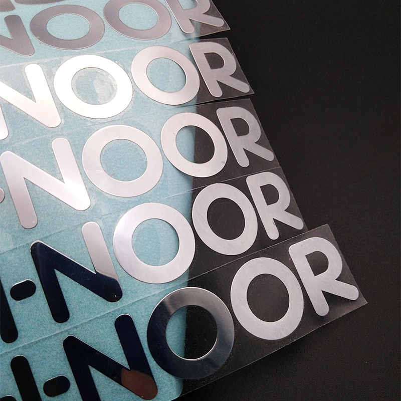 Promote 3D electroplated metal plate handbag metal label for custom nickel sticker