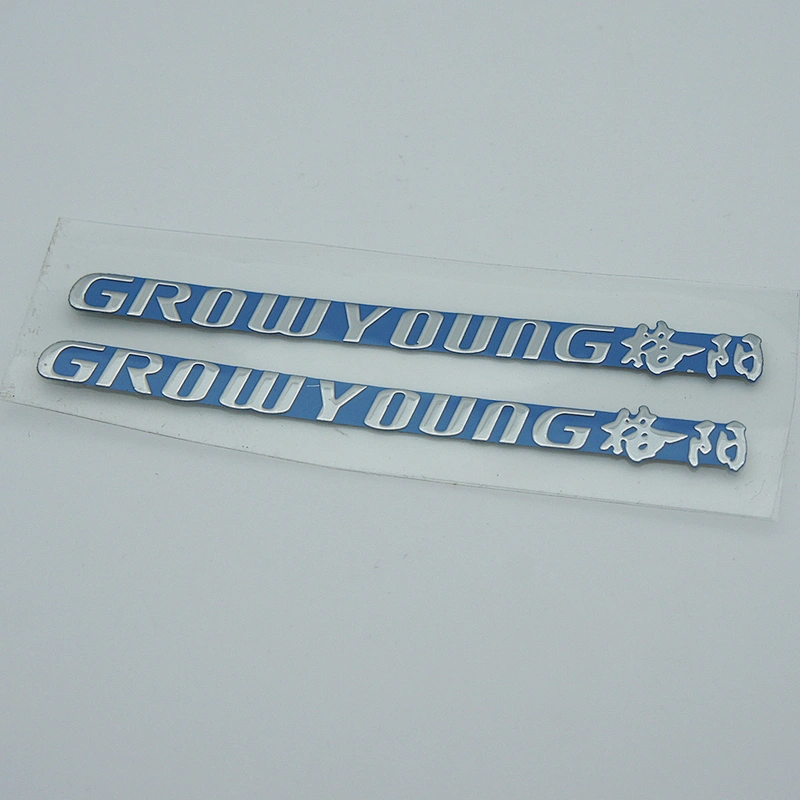 Small Custom Decals Made Stickers Logo 3D Metal Nickel Appliance Home Private Label Nameplate