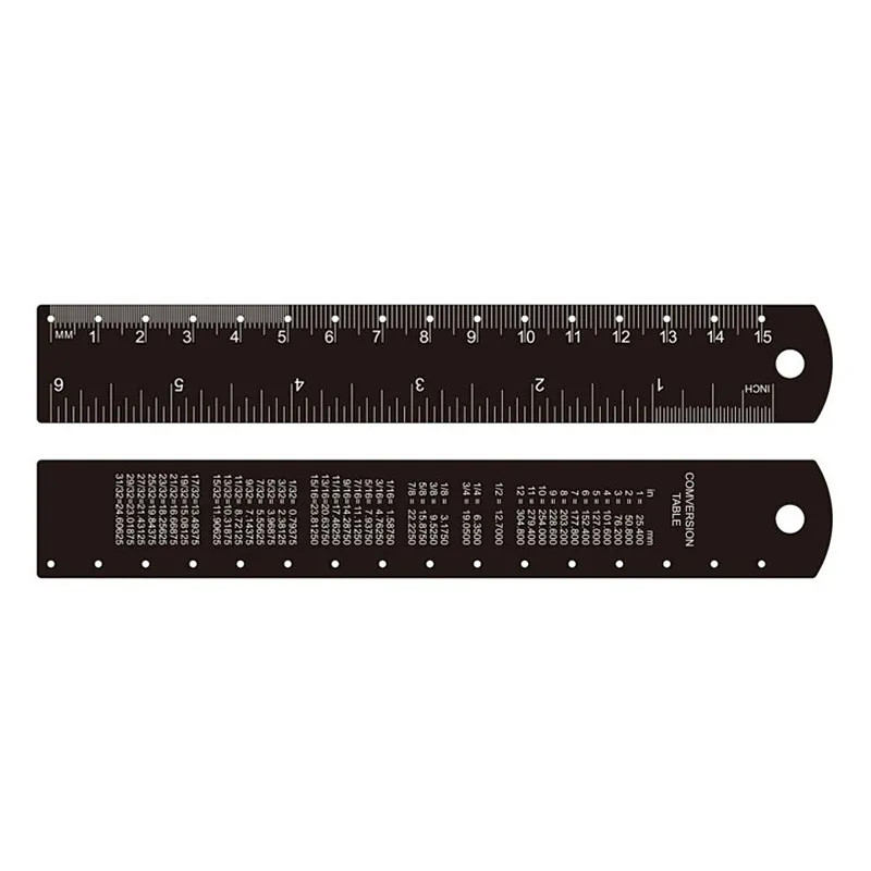 tailors custom 15cm 30cm metal brass black folding stationary right angle stainless steel etch ruler