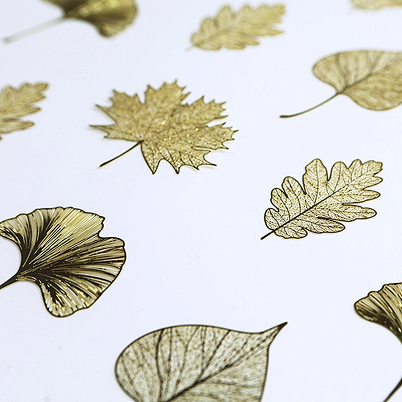 Wholesale personalized blank custom brass Oak leaf bookmark