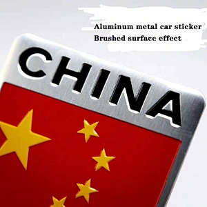 Custom logo sticker waterproof auto body car 3m metal sticker/flag sticker/label