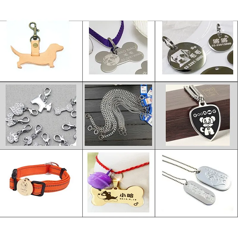 wholesale customized personalised manual metal military  police embossing engraved debossed 3d pet dog id tags