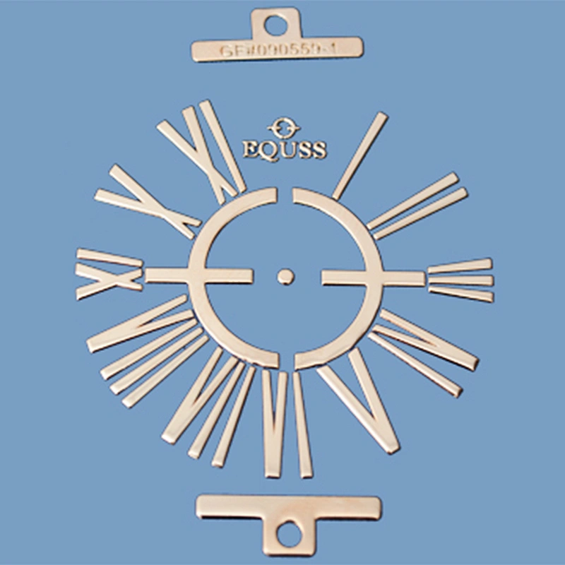 Custom made the best new dial watch 3d nickel metal production round dial label sticker