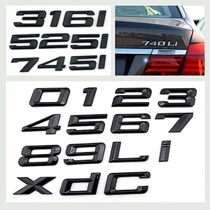 Waterproof customized metal letter  3d logo/chrome letters & number sign used outdoor digital sticker sale for car