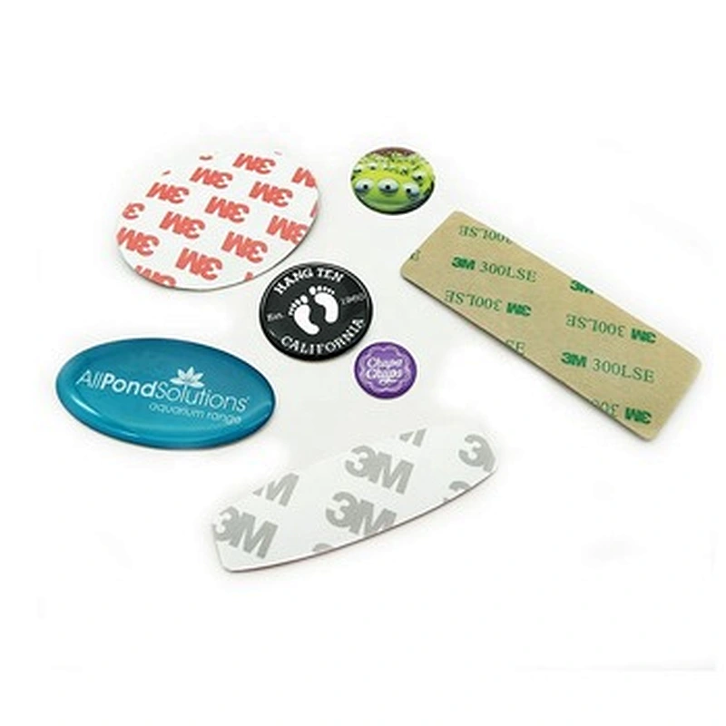 Customized cheap transparent epoxy resin table top  independently designed logo resin stickers