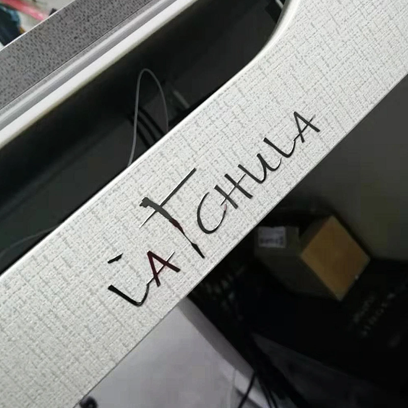 Promote 3D electroplated metal plate handbag metal label for custom nickel sticker