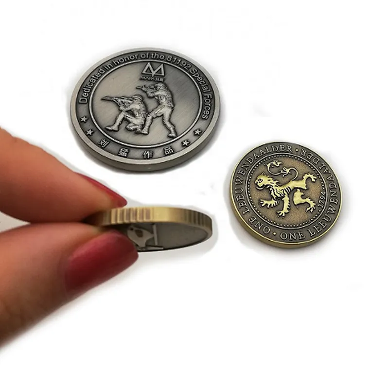 2020  high quality Double Sided Design Promotion wholesale custom  challenge gold souvenir coin /antique coin