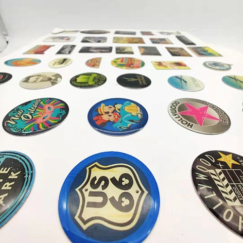 New custom 3d logo epoxy resin dome wall/creative epoxy stickers for custom sticker