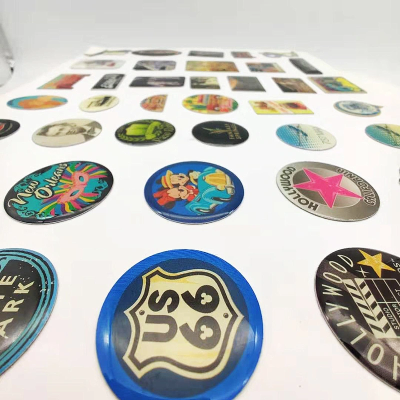 New custom 3d logo epoxy resin dome wall/creative epoxy stickers for custom sticker