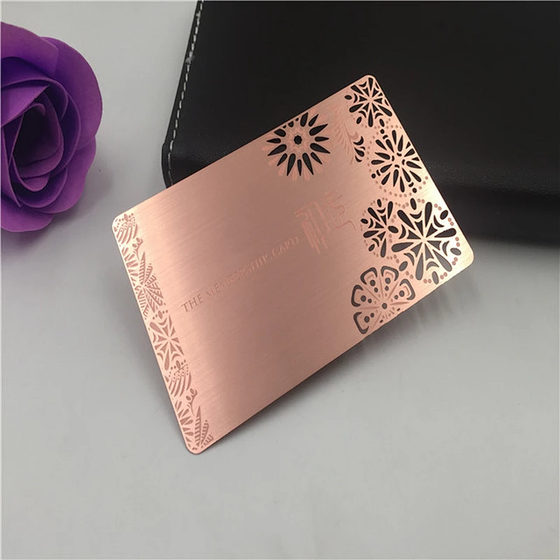 Wholesale cheap custom logo engraved stainless steel metal business card